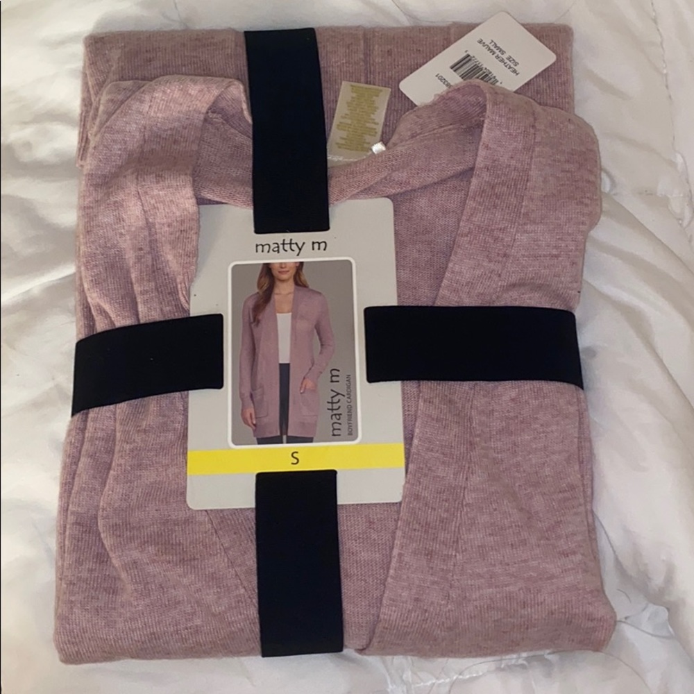 heathered cardigan